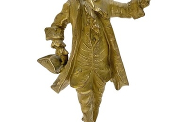 Victor Rousseau (1865-1954) Gentilhomme Sculpture... - Lot 61 - Pierre Bergé & Associés