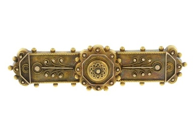 Victorian 15ct gold brooch