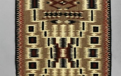 Vintage Anna Greyhat Navajo Woven Wool Rug
