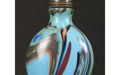 Vintage Chinese Peking Art Glass Snuff Bottle