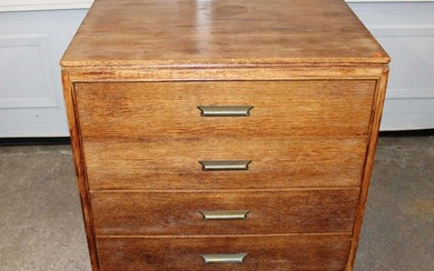 Vintage Oak Masters modern design 4 drawer chest