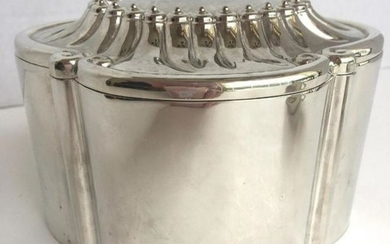 Vintage Silver Plate Trinket Jewelry Box