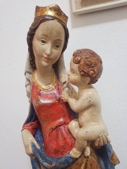 Virgin and child - Wood - 20th century