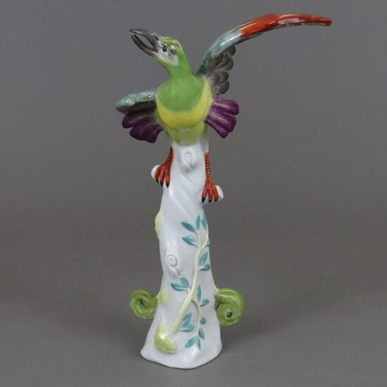 Vogelfigur "Quetzal" (Paradiesvogel) - Meissen