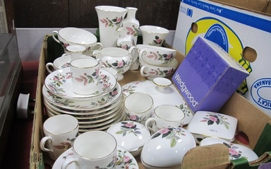 Wedgwood China 'Hathaway Rose', coffee cans, saucers soup bo...