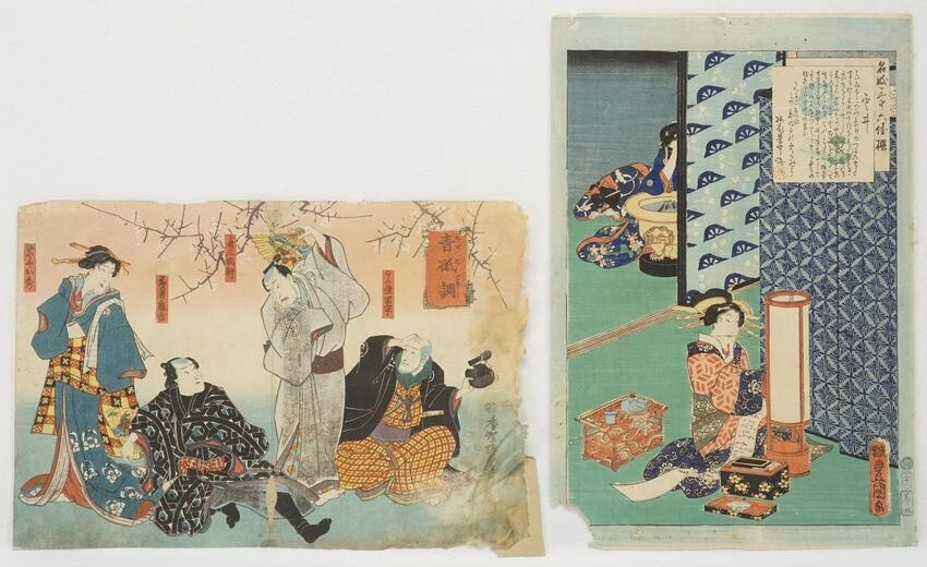 Zwei Holzschnitte von Toyokuni III
