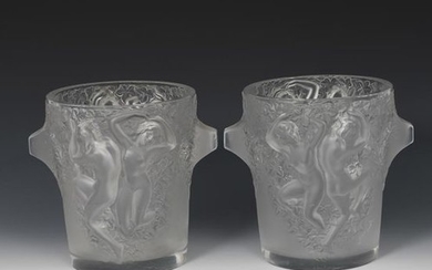 Bacchantes a large modern Lalique clear and froste…