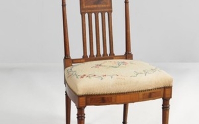 Edwardian Satinwood Inlaid Side Chair