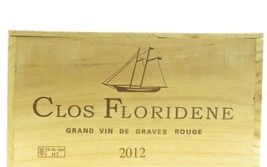 12 bottles of Clos Floridene Rouge 2012 Grand Vin...