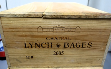 12 bouteilles CHÂTEAU LYNCH BAGES 2005 5è GC Pauillac
