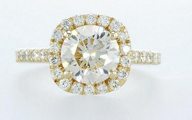 14 kt. Yellow gold - Ring - 2.64 ct Diamond - Diamonds