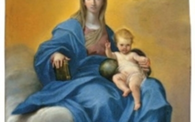 Circle of Carlo Maratta (Rome 1625-1713), Madonna and Child in Glory