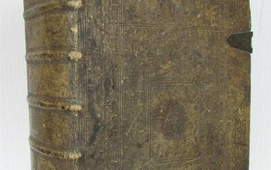 1730 BIBLE in LATIN & GERMAN MASSIVE FOLIO PIGSKIN