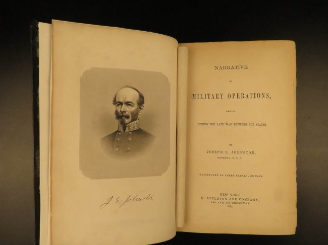 1874 1st ed CONFEDERATE Narrative of General Johnston