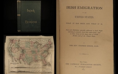1874 Irish Emigration to United States IRELAND America