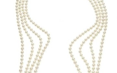 18kt yellow gold, cultured pearls, yellow quartz and