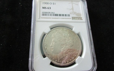 1900 O NGC MS63 Graded Morgan silver dollar