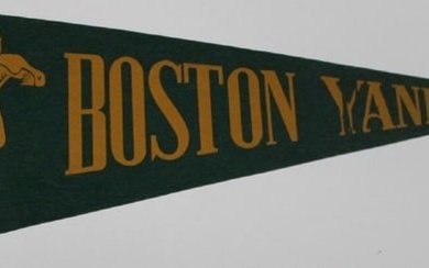 1940s Vintage Boston Yanks AAFC Pennant 29" Very Rare Ex+ 44350