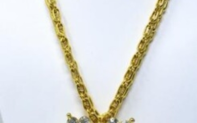 1970s Rex Art Huge Tassel Brooch W Necklace Chain