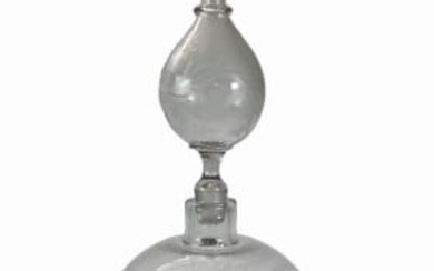 19th C. Cut Glass Double Tier Apothecary Bottle