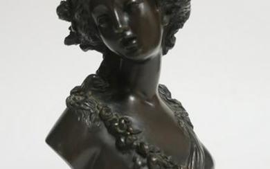 19th C. Jacques Marin Bronze Bust
