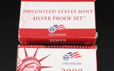 2008 and 2009 United States Silver Proof Sets