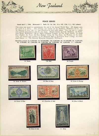 204 RARE New Zealand Stamp Collection 1940s - 1960s