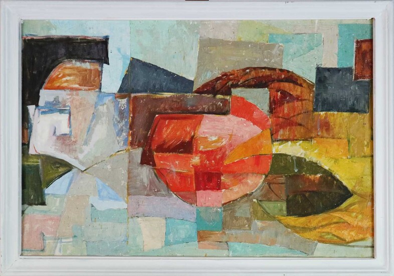 20th Century Double-Sided Abstract Composition
