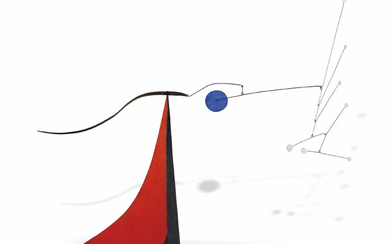 Alexander Calder (1898-1976), The Long Brass Tail on Black and Red