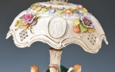 Table lamp, VEB porcelain Manufactory Plaue, lamp...