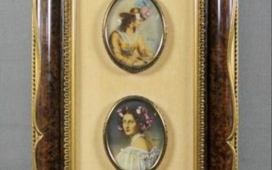 3 Miniature Plaques Framed