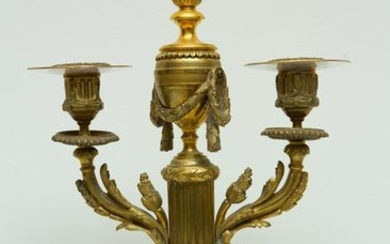19thC French Double Candlestick