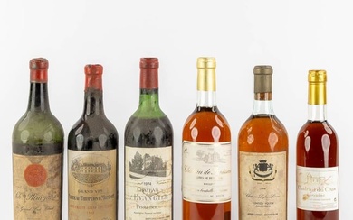6 bottles wine, Chateau l' Evangile, Chateau Margaux, Chateau Troplong Mondot en 3 bottles