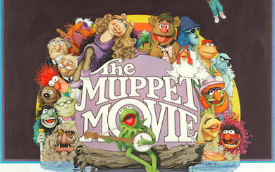 The Muppets: Original unused poster artwork for the film The Muppet Movie, by Richard Amsel