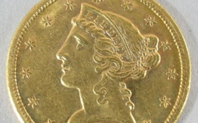 1880-S Five Dollar Liberty Head Half Eagle U.S. Gold