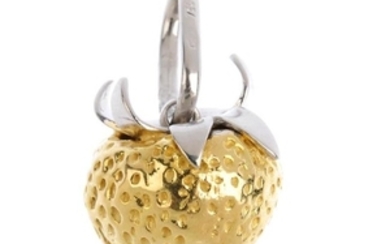 CARTIER - a fruit pendant. Of bi-colour design, the