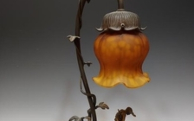 Cast Bronze Lamp After Remington