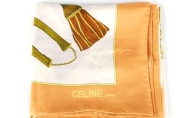 CÉLINE - a silk scarf. Designed with an equestrian