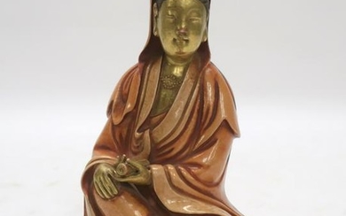 Chinese Porcelain Seated Guanyin