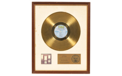 Emerson, Lake & Palmer: A 'Gold' award for the album Pictures At An Exhibition