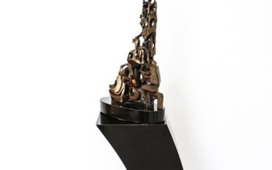Esther Furhman Abstract Bronze Sculpture
