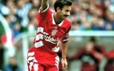 Football Ian Rush 16x12 signed colour photo pictured in action for Liverpool. Good Condition. All signed pieces come with...