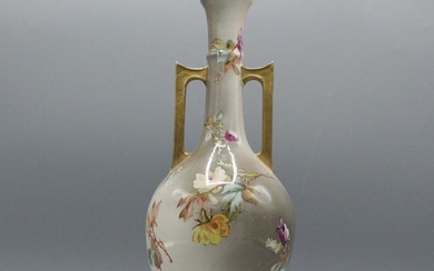 Royal Bonn Germany Hand Painted Handled Floral Vase