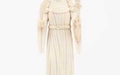 Saint Rita of Cascia Ivory Indo Portuguese sculptu…