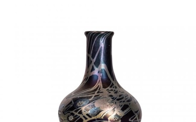 Tiffany Favrile and Millifiore Glass Cabinet Vase