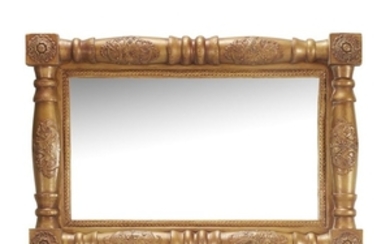 Two American mirrors 19th century Comprising an American Classical...