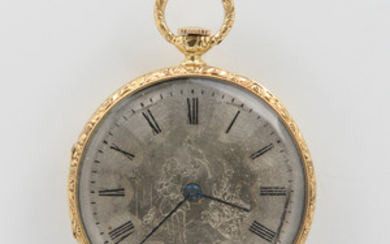 Universal Geneve Movement in Older 18kt Gold Open-face Case