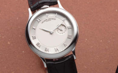 Vacheron & Constantin. An 18K white gold manual wind wristwatch