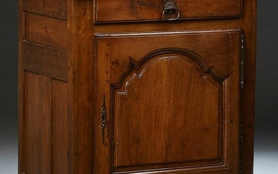 French Provincial Carved Oak Confiturier, early 20th