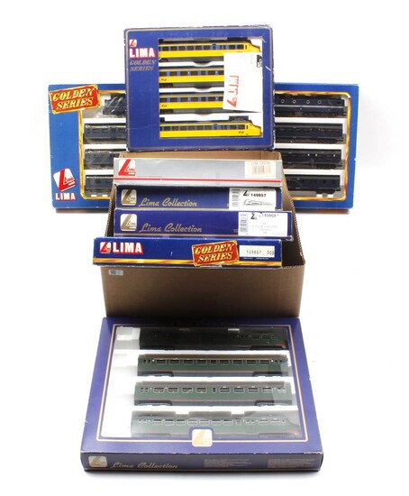 (-), 8 pieces Lima model train packages, incl....